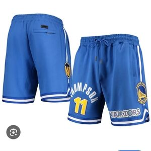 NWT Golden State Warriors Pro Standard Team Player Shorts Royal Luxury Athletic